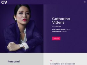 CV / Resume demo website