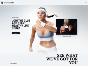 Sports Club demo website